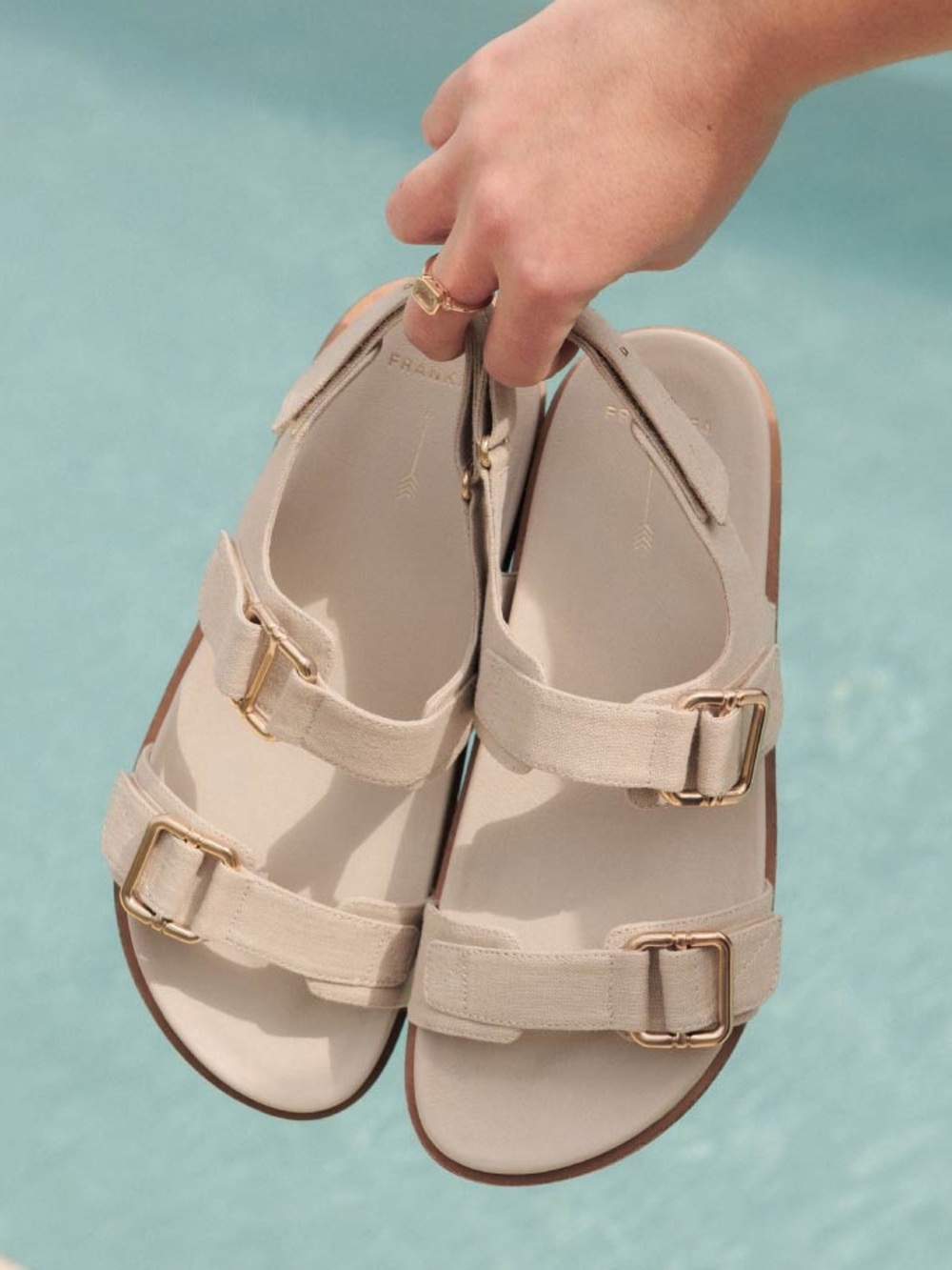Frankie 4 - Thompson Linen Sandal size 7